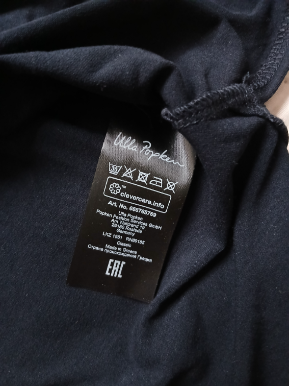 Ulla Popken teget viskozna bluza bez rukava, 54-56 slika #3