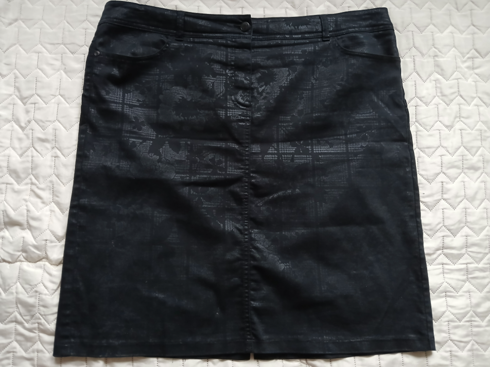 Gerry Weber crna dezenirana mini-midi suknja, 46 slika #1