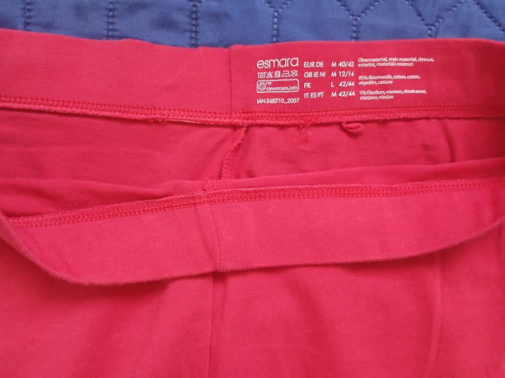 Nove Esmara crvene helanke do kolena sa cipkom,M-L slika #3