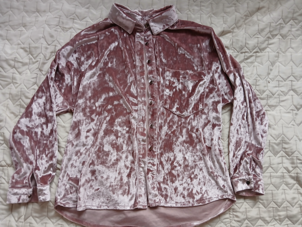 Alfred and sisters roze plisana kosulja, M-L slika #1