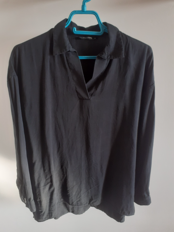 Nova LCW crna liocel casual kosulja, S slika #1