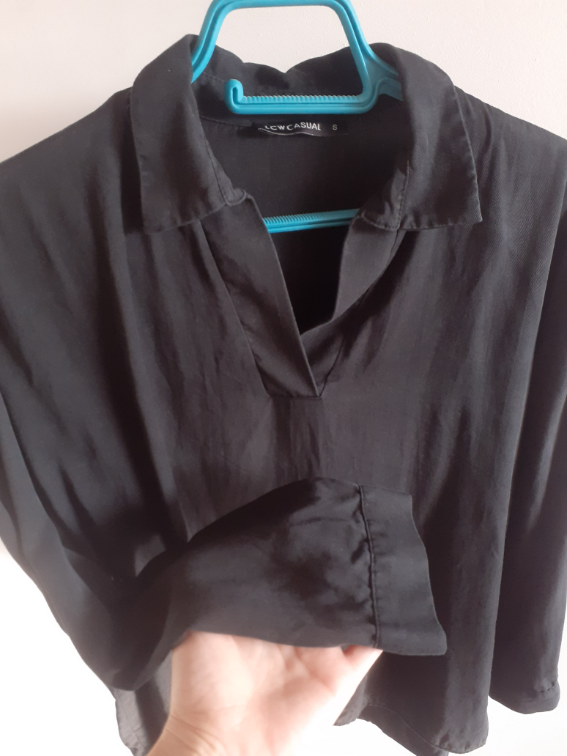 Nova LCW crna liocel casual kosulja, S slika #2