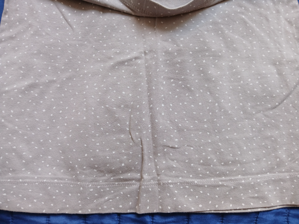 H&M pamucna uska siva mini suknja na tufnice, S slika #3