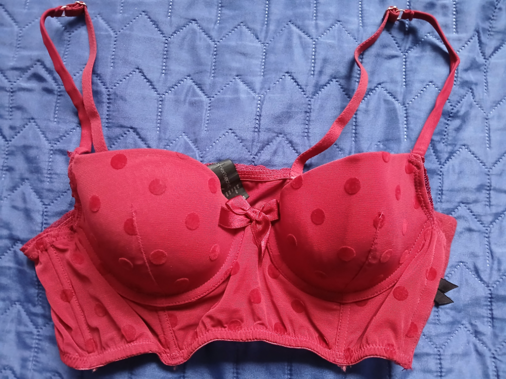 Women'secret crveni-bordo tufnasti top - brus, 90B slika #1