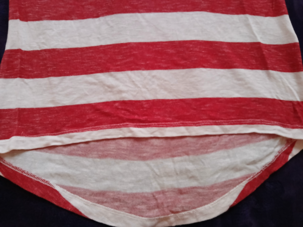 Vero moda crveno-bela prugasta majica viskoza,XS-L slika #2