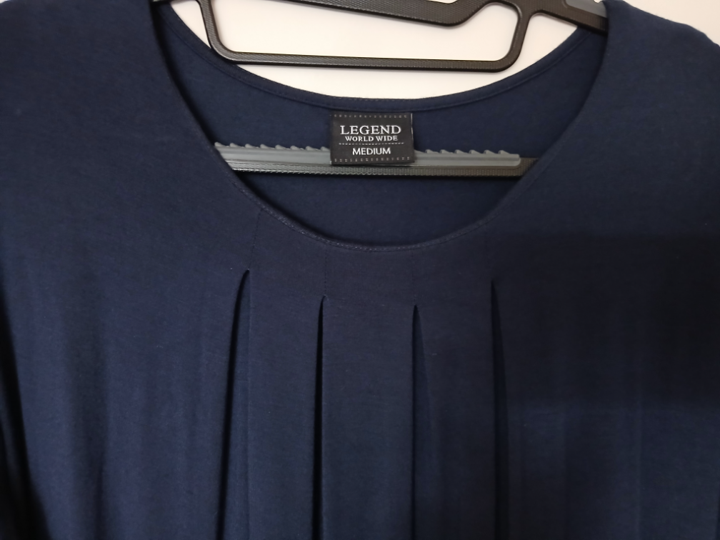 Nova Legend plavo-crna viskozna haljina, M-L slika #3