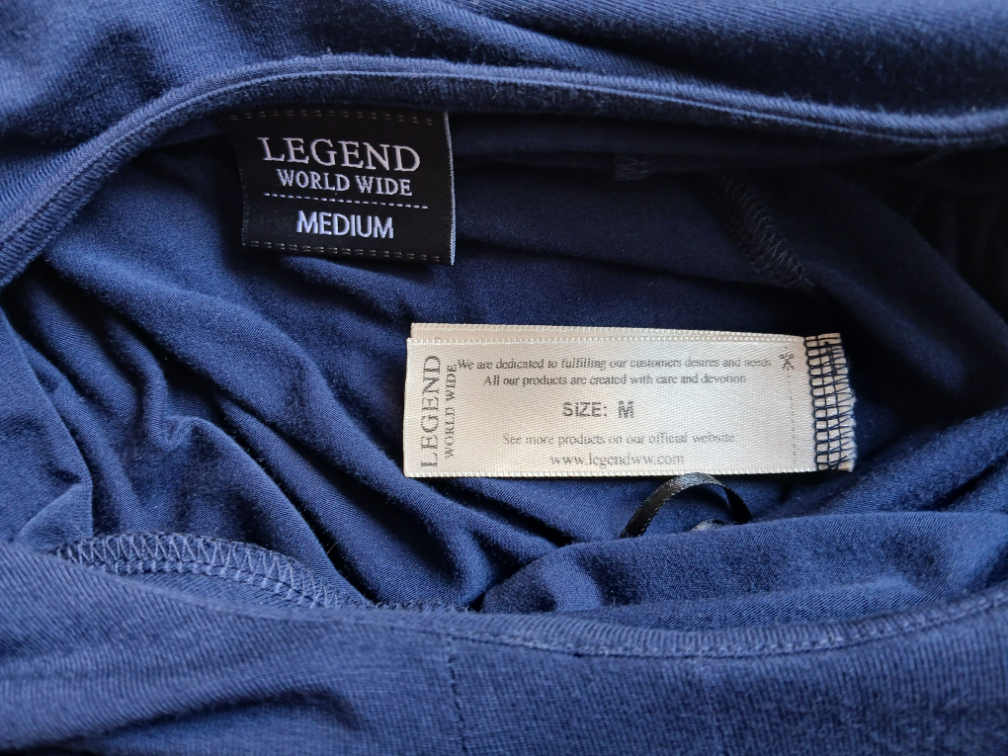 Nova Legend plavo-crna viskozna haljina, M-L slika #5