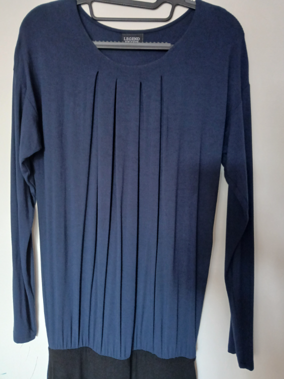 Nova Legend plavo-crna viskozna haljina, M-L slika #2