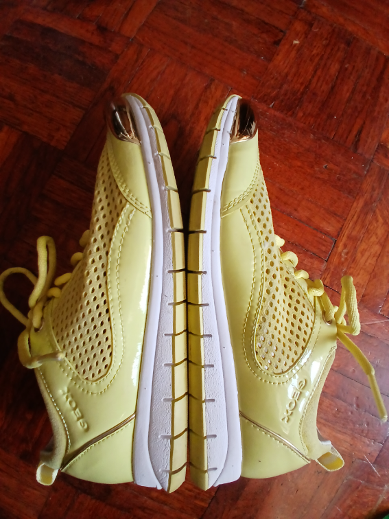 Geox Respira drecavo zute kozne-platnene patike,37 slika #4