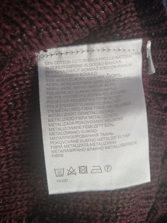 C&A Yessica burgundy/bordo dzemper, L-XL slika #5