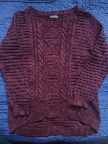 C&A Yessica burgundy/bordo dzemper, L-XL