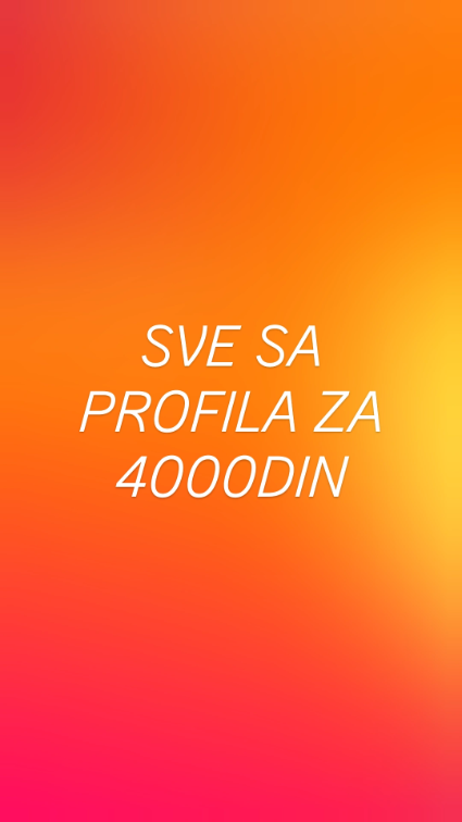 SVE SA PROFILA ZA 4000DIN slika #1