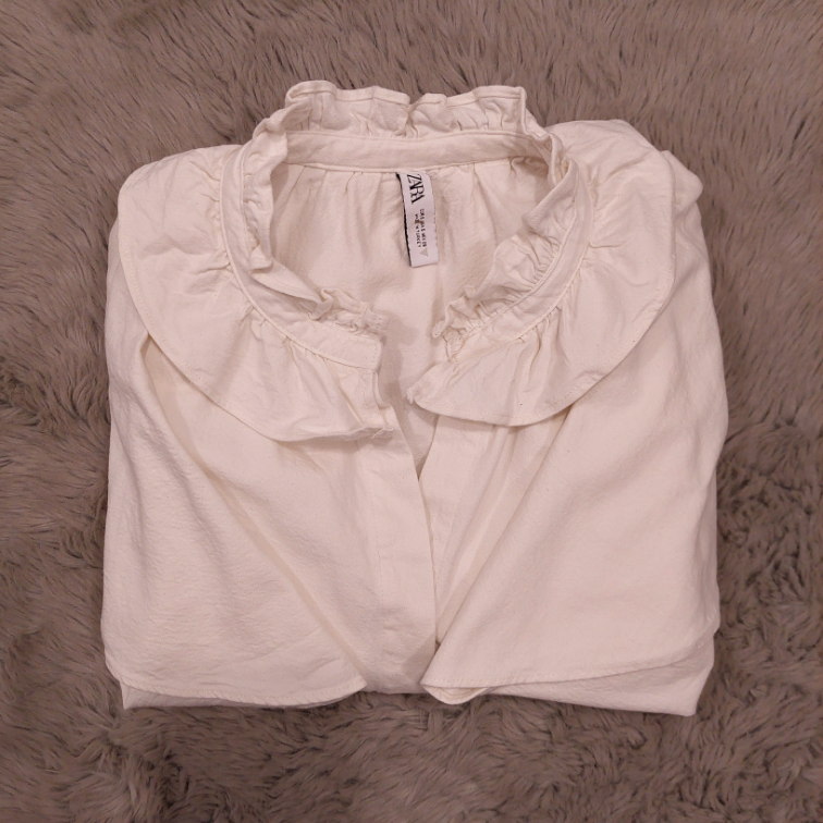 ZARA bela kosulja sa karnerima slika #5