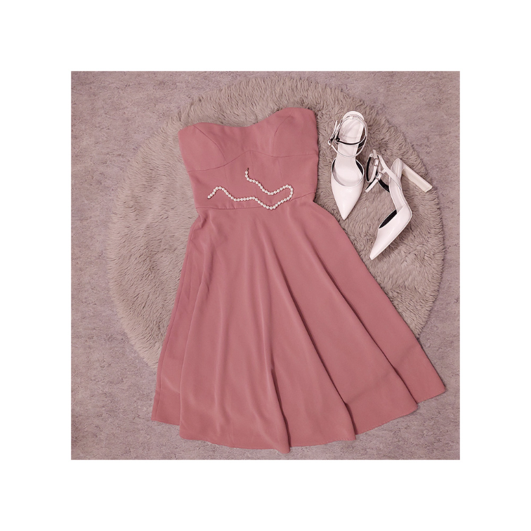 Midi svecana haljina roza boje slika #1