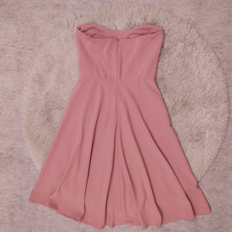 Midi svecana haljina roza boje slika #3