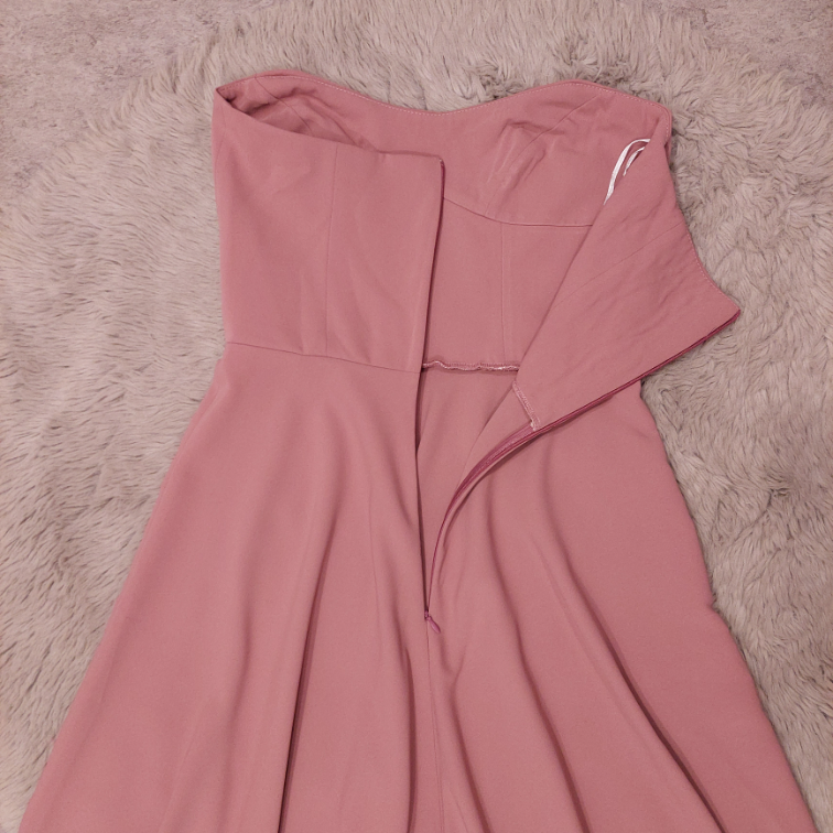 Midi svecana haljina roza boje slika #4