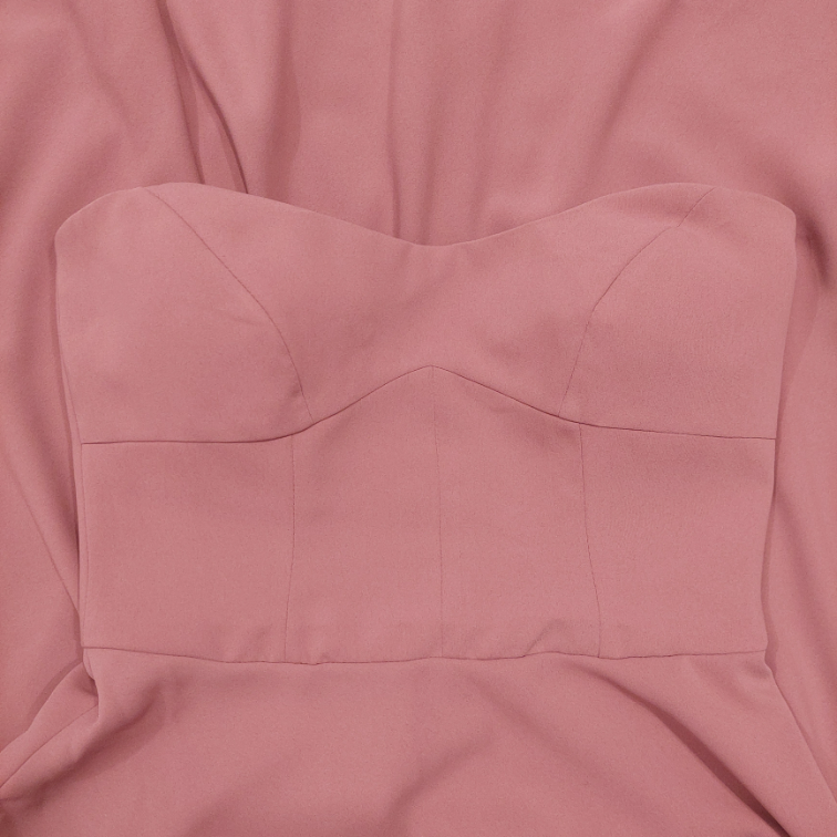 Midi svecana haljina roza boje slika #5