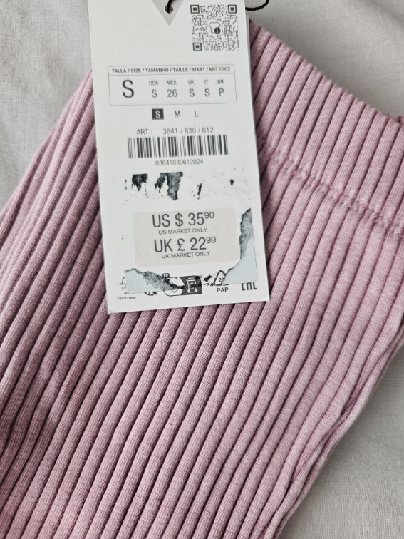 👖 ZARA rebraste pantalone–helanke zvonarice – S slika #3