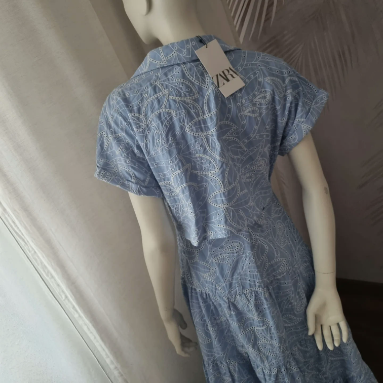 Nova sa etiketom boho Zara haljina Midi duzine slika #3