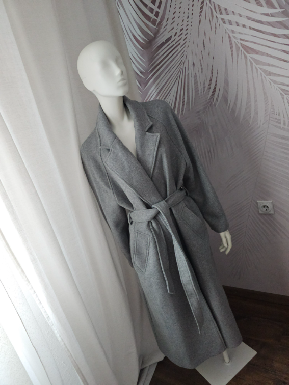 Kaput od mešavine vune sa pojasom Zara  slika #1