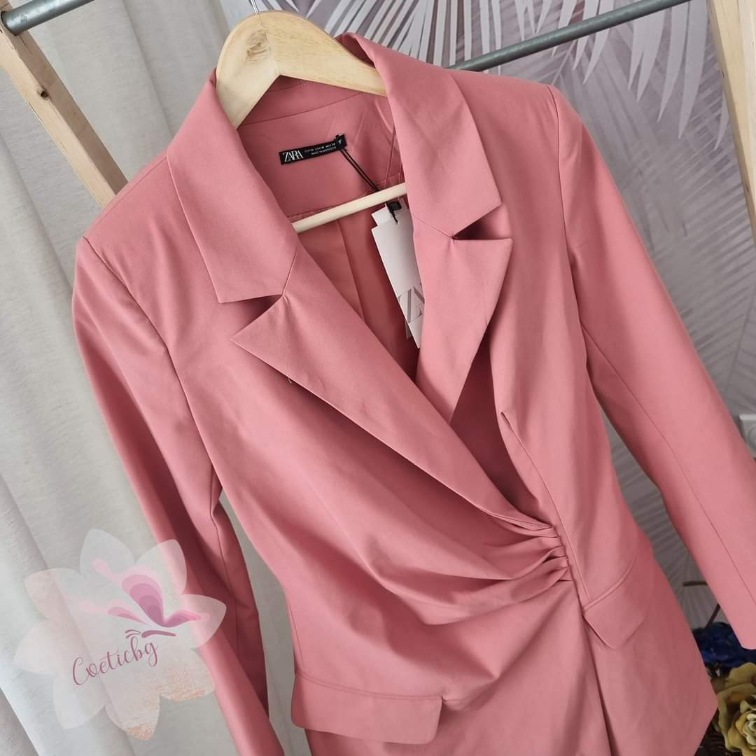 Nova Zara sako-haljina – roze boja – S/M vel slika #4