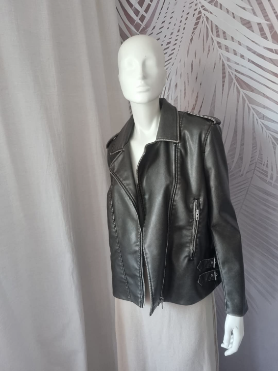 Nova Zara retro kozna jakna Xs vel odg za S slika #2
