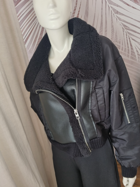 Nova Zara bomber kombinovana jakna slika #1