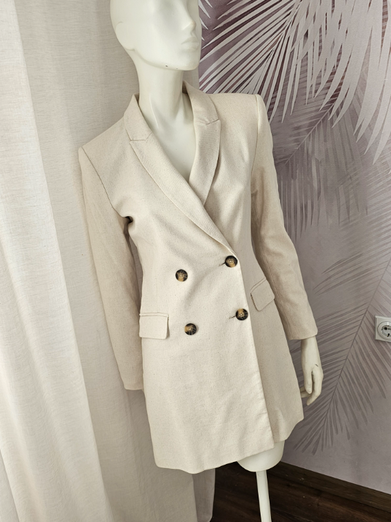 Nova Stradivarius sako haljina sa procentom lana slika #4