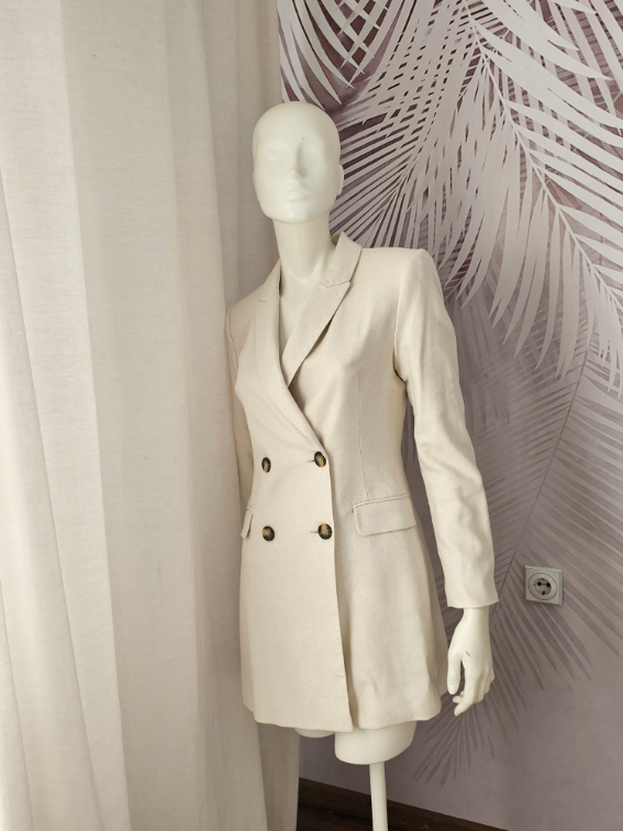 Nova Stradivarius sako haljina sa procentom lana slika #1