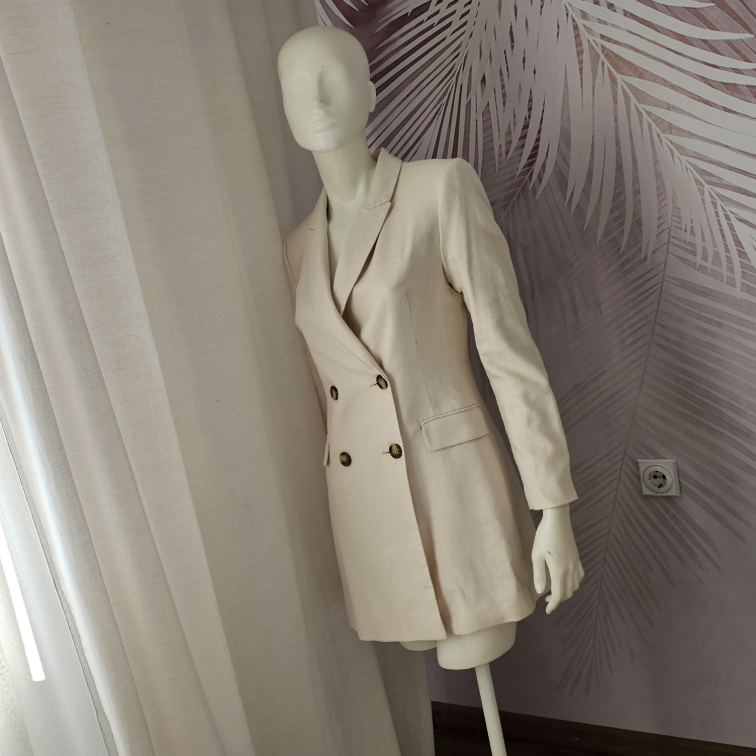 Nova Stradivarius sako haljina sa procentom lana slika #2