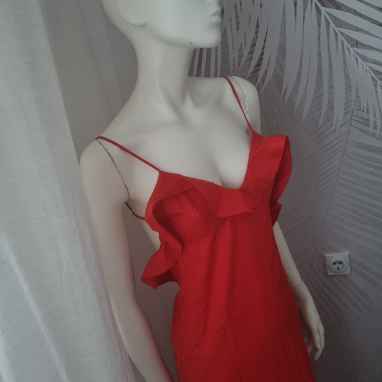 Nova Zara midi haljina sa karnericima  slika #1