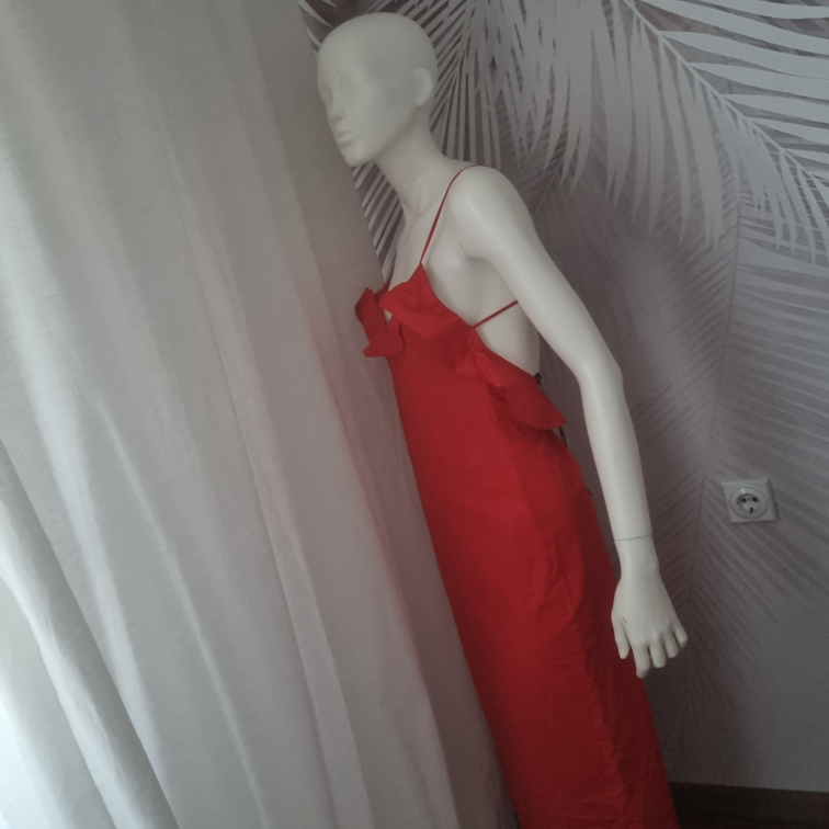 Nova Zara midi haljina sa karnericima  slika #3