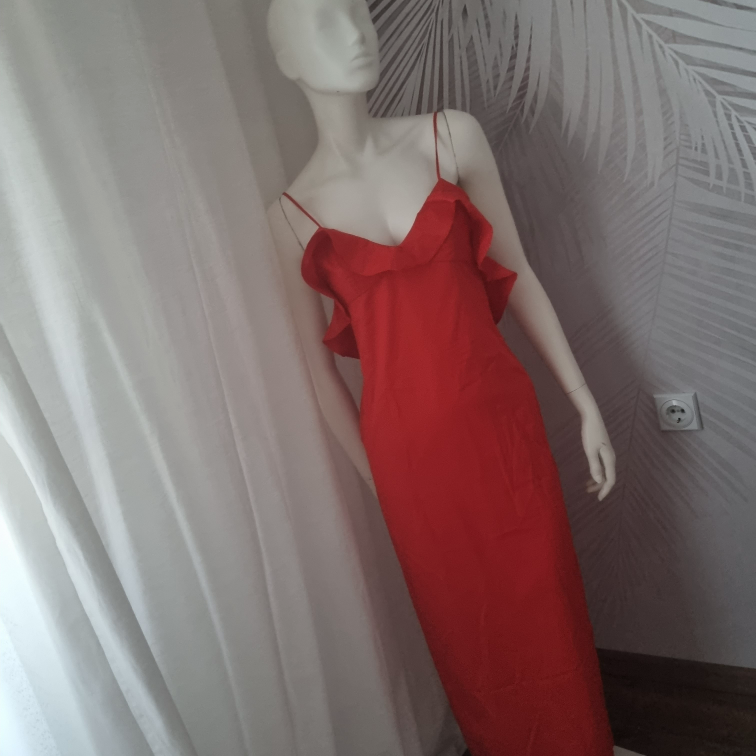 Nova Zara midi haljina sa karnericima  slika #4