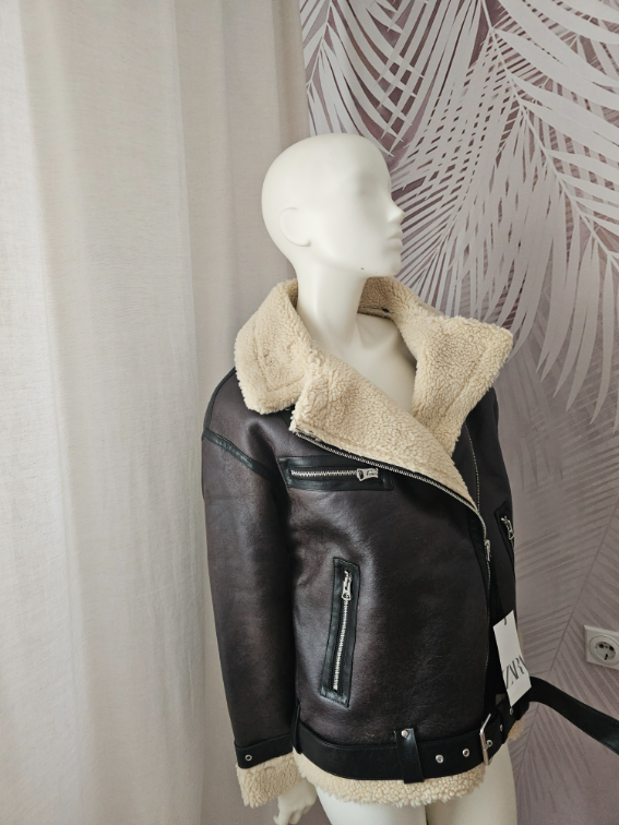 Nov Zara popularni monton XS vel odg za M slika #3