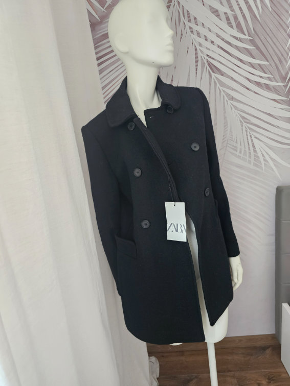 Nov sa etiketom Zara vuneni kaput M vel  slika #2