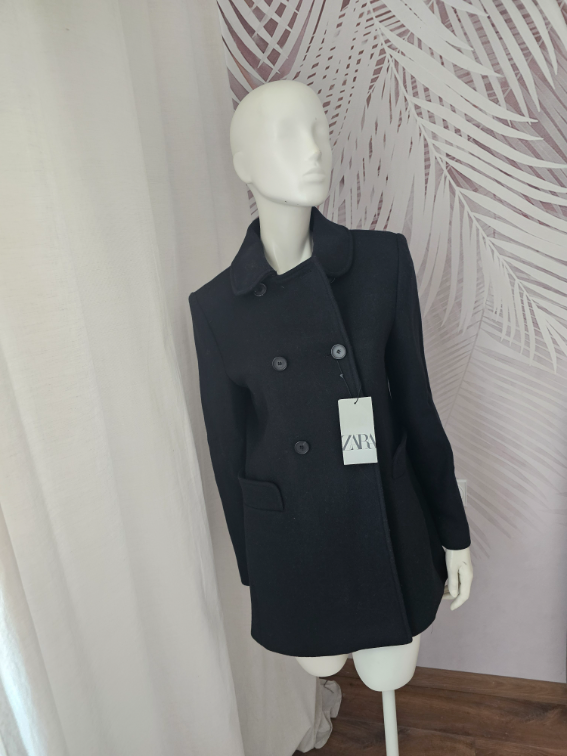 Nov sa etiketom Zara vuneni kaput M vel  slika #3