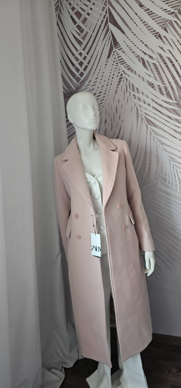 Nov Zara kaput bebi roze nijansa Xl vel slika #1