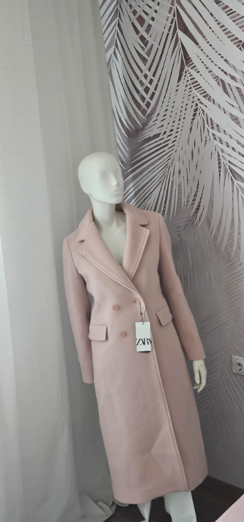 Nov Zara kaput bebi roze nijansa Xl vel slika #2