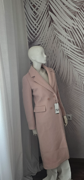 Nov Zara kaput bebi roze nijansa Xl vel slika #3