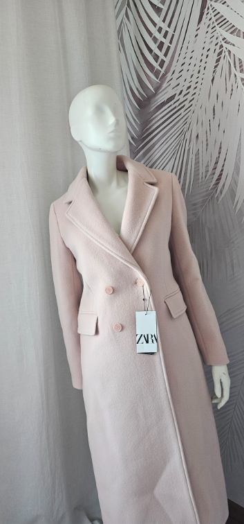 Nov Zara kaput bebi roze nijansa Xl vel slika #5