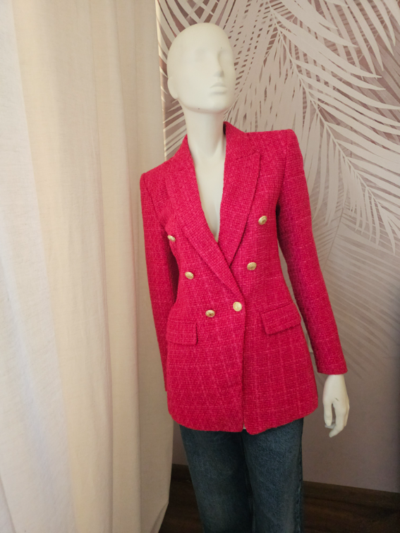 Jedan od najpopularnijih tweed Zara sakoa Xs vel slika #4