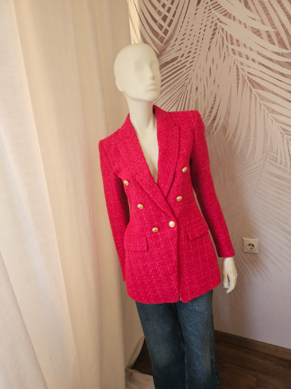 Jedan od najpopularnijih tweed Zara sakoa Xs vel slika #5