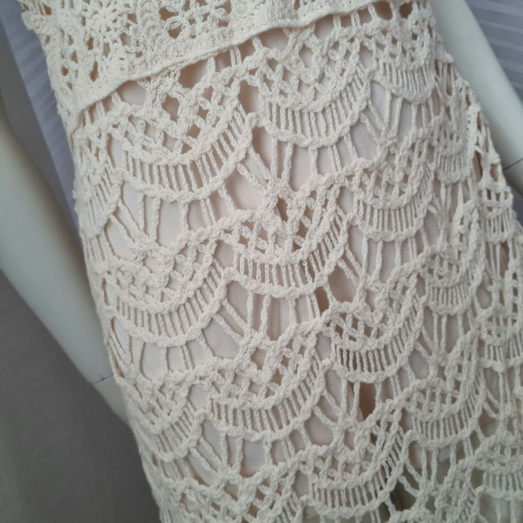 Nova Zara trikotazna crochet haljina L vel  slika #3