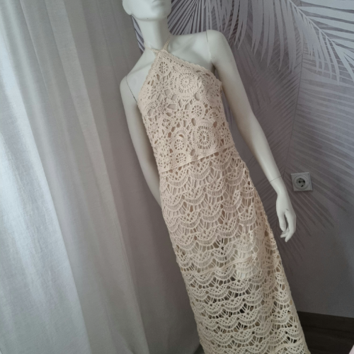 Nova Zara trikotazna crochet haljina L vel 