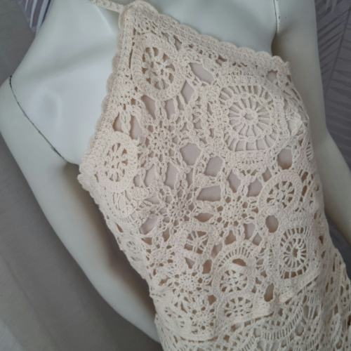 Nova Zara trikotazna crochet haljina L vel  thumbnail #2
