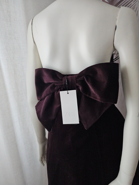 NOVA Zara haljina – plis, burgundi – S – 3.500 slika #4