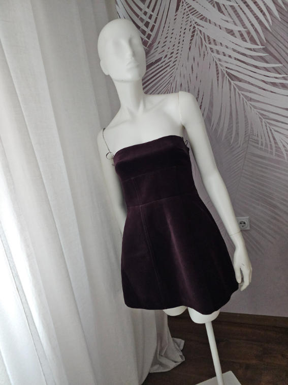NOVA Zara haljina – plis, burgundi – S – 3.500 slika #3
