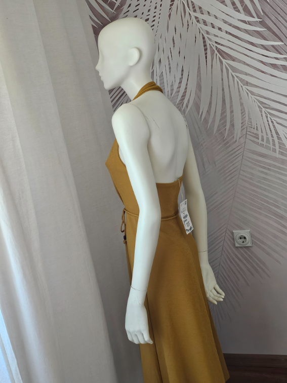 ZARA haljina – NOVA, senf žuta, midi, veličina S slika #5
