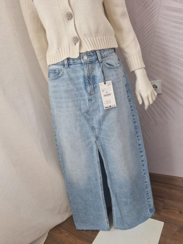 Nova Zara midi teksas suknja L