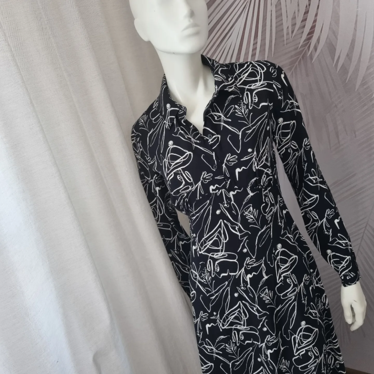 Nova Zara midi haljina 100% viskoza slika #3